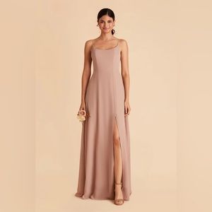 Birdy Grey AMY DRESS CHIFFON TAUPE - Small